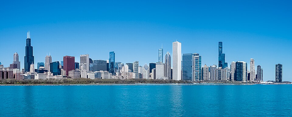 Chicago, IL: Chicago Skyline in April 2024 b