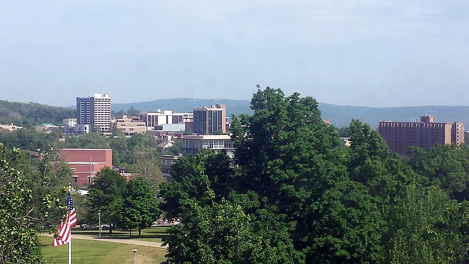 Fayetteville, AR: Downtown Fayetteville from Old Main 001