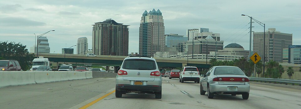 Orlando, FL: Orlando, Florida - Downtown from I-4 East