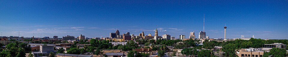 San Antonio, TX: Downtown San Antonio Skyline Panorama